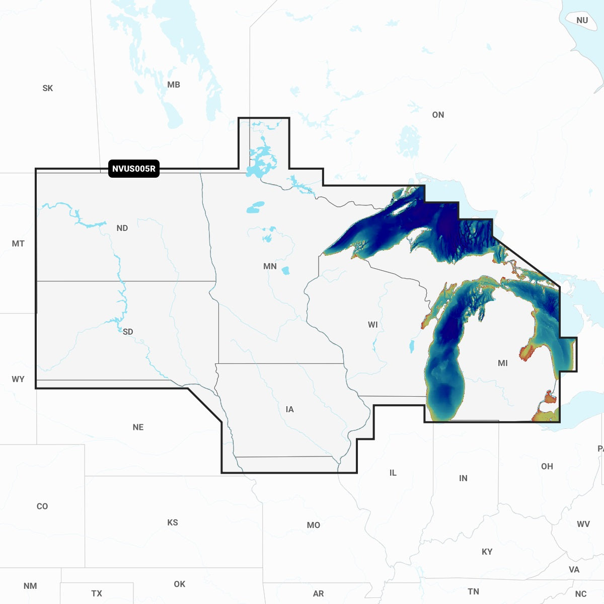 Garmin NVUS005R Navionics+ Vision+ U.S. North microSD