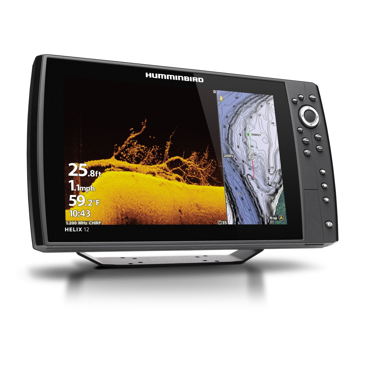 Humminbird HELIX12 CHIRP Mega SI+ GPS G4N No Transducer