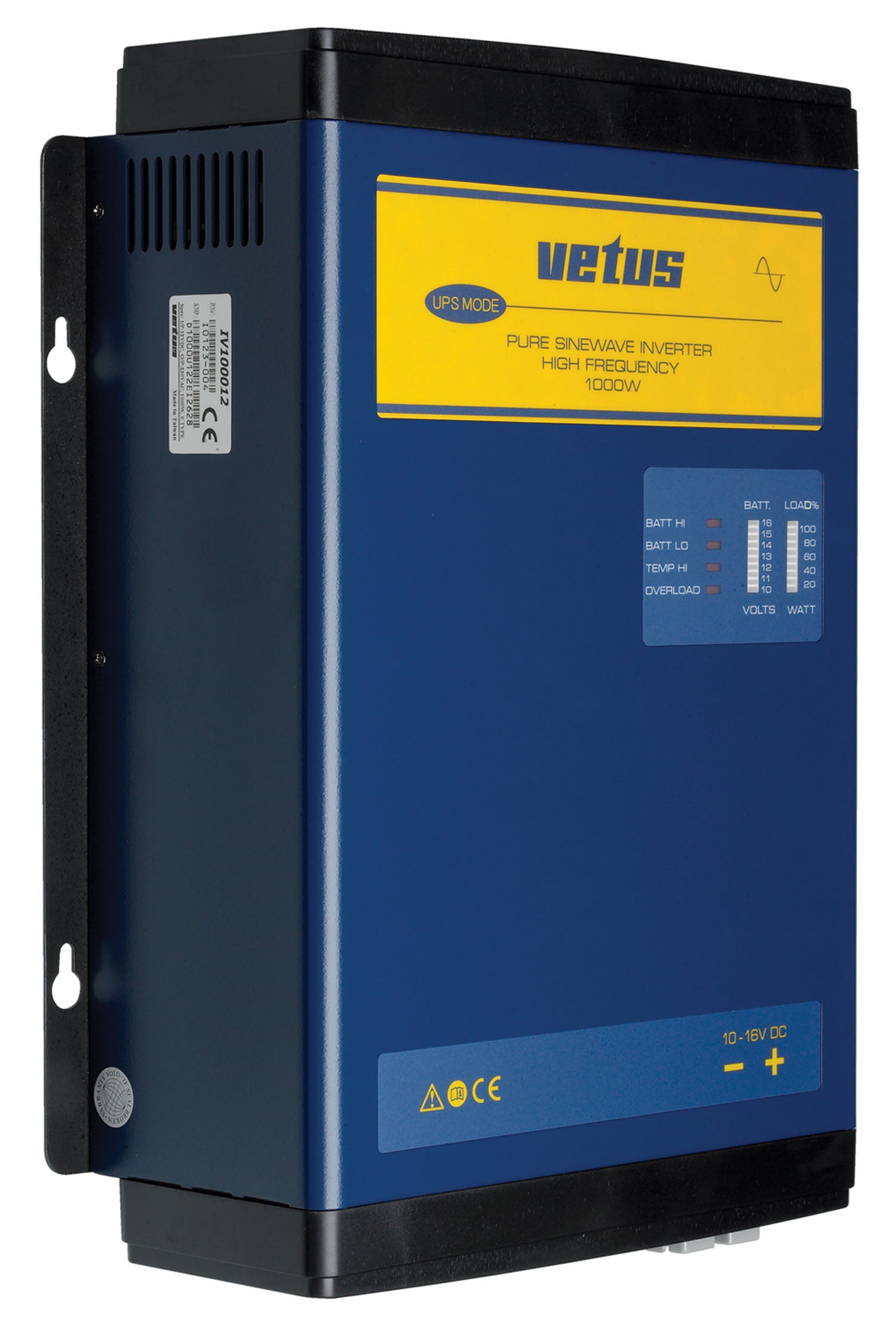 Vetus IV100012 - Inverter 1000W, 12V to 230V, 50Hz