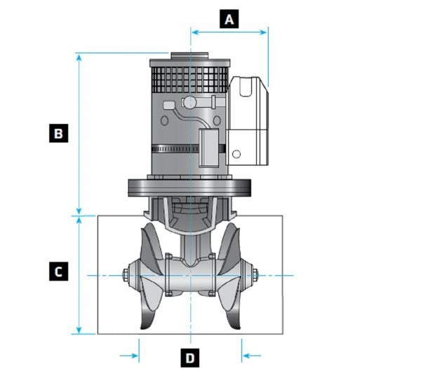 Lewmar 250TT8.0Kw 11HP Gen2 24v Bow Thruster