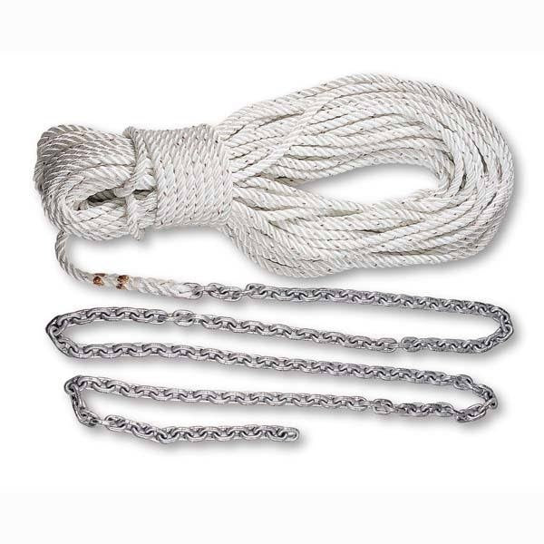 Lewmar 20ft 5/16in G4 & 200ft 9/16in Line With 3/8 Shackle