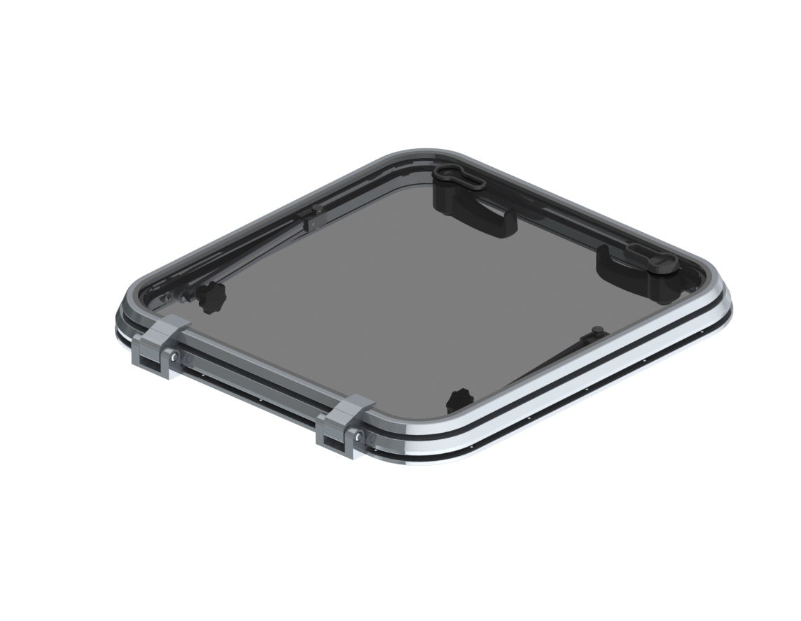 Vetus LIB4155L - Libero escape hatch 410x410mm new lock (R=55mm)