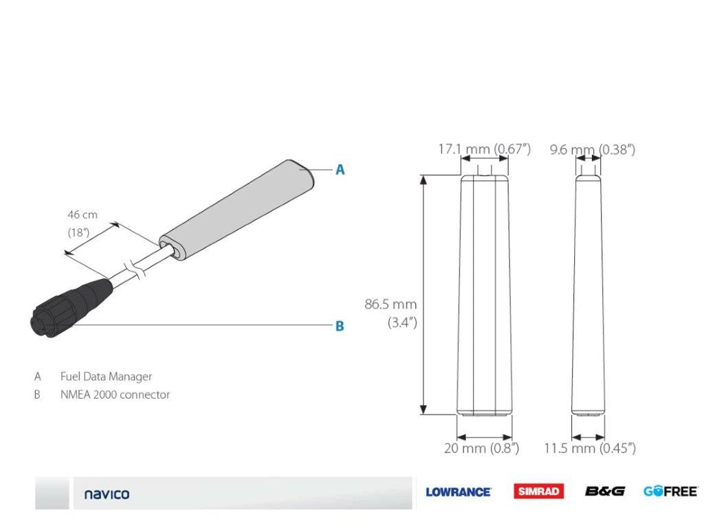 Lowrance Fuel Data Manager NMEA 2000