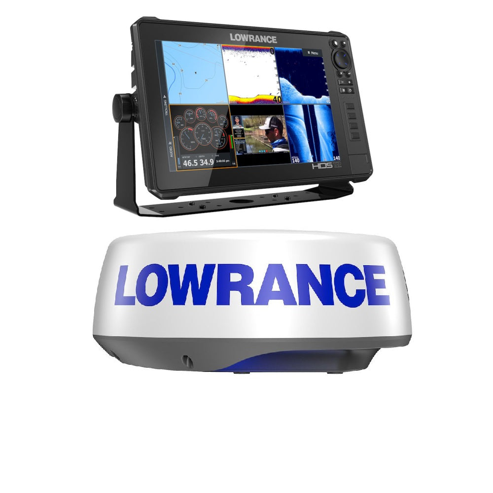 Lowrance HDS12 Live Radar Bundle with Halo 20+ Active Imaging 3In1 Transducer