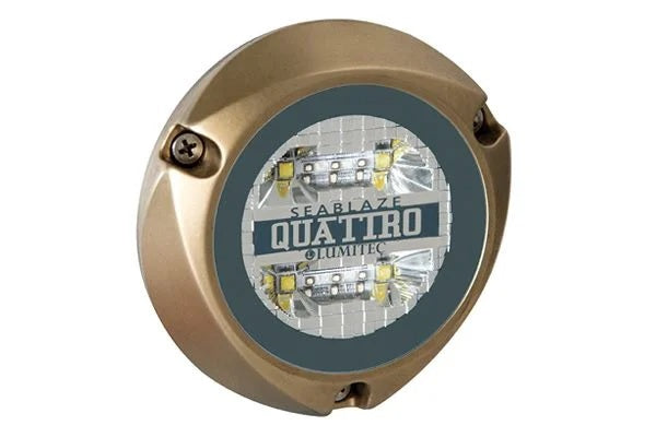 Lumitec Quattro Spectrum RGBW LED Surface Mount Bronze Hosuing 12/24v