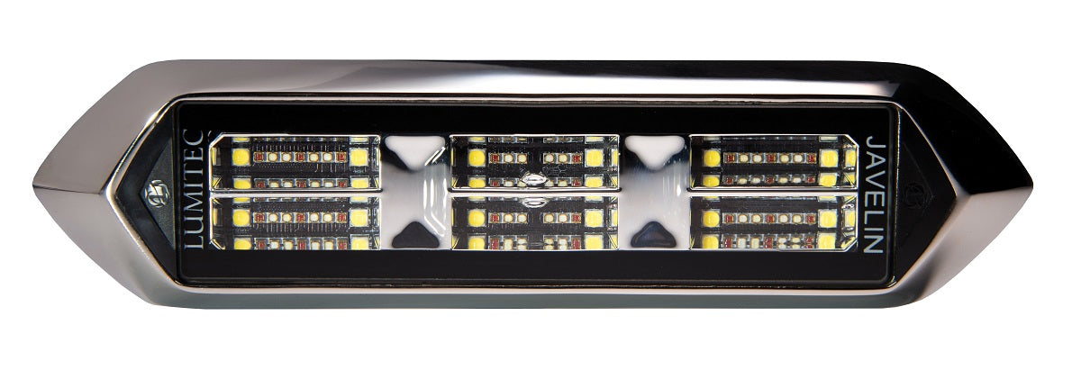 Lumitec Javelin 600X Spectrum RGBW LED Surface Mount Polished Housing 12/24v