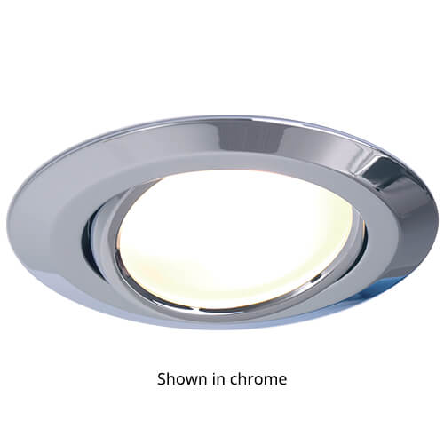 Leer LED Adjustable Downlight, Matte Chrome, IP20