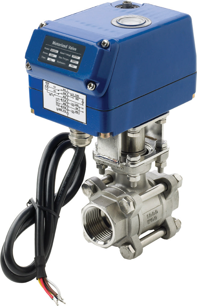 Vetus MV12A34 - Motorized ball valve 12VDC 40Nm SS316 3/4