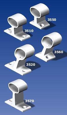 Handrail Bracket w/Screw Lock (Narrow Foot), 30°