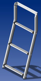 Three Rung Hinged Emergency Ladder