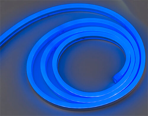 Neon LED Rope Light, Top Emitting, Blue, 12VDC,