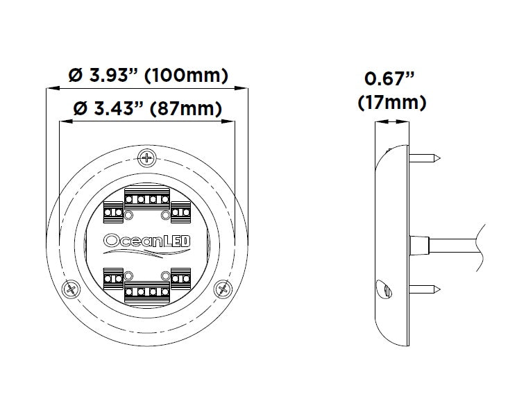 OceanLED Sport S3166S RGBW LED Underwater Light