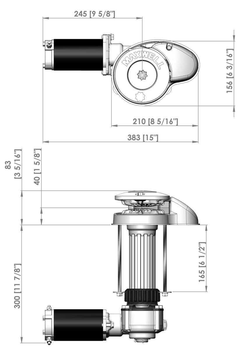 Vetus P102554 - RC8-6 165TDC 12v