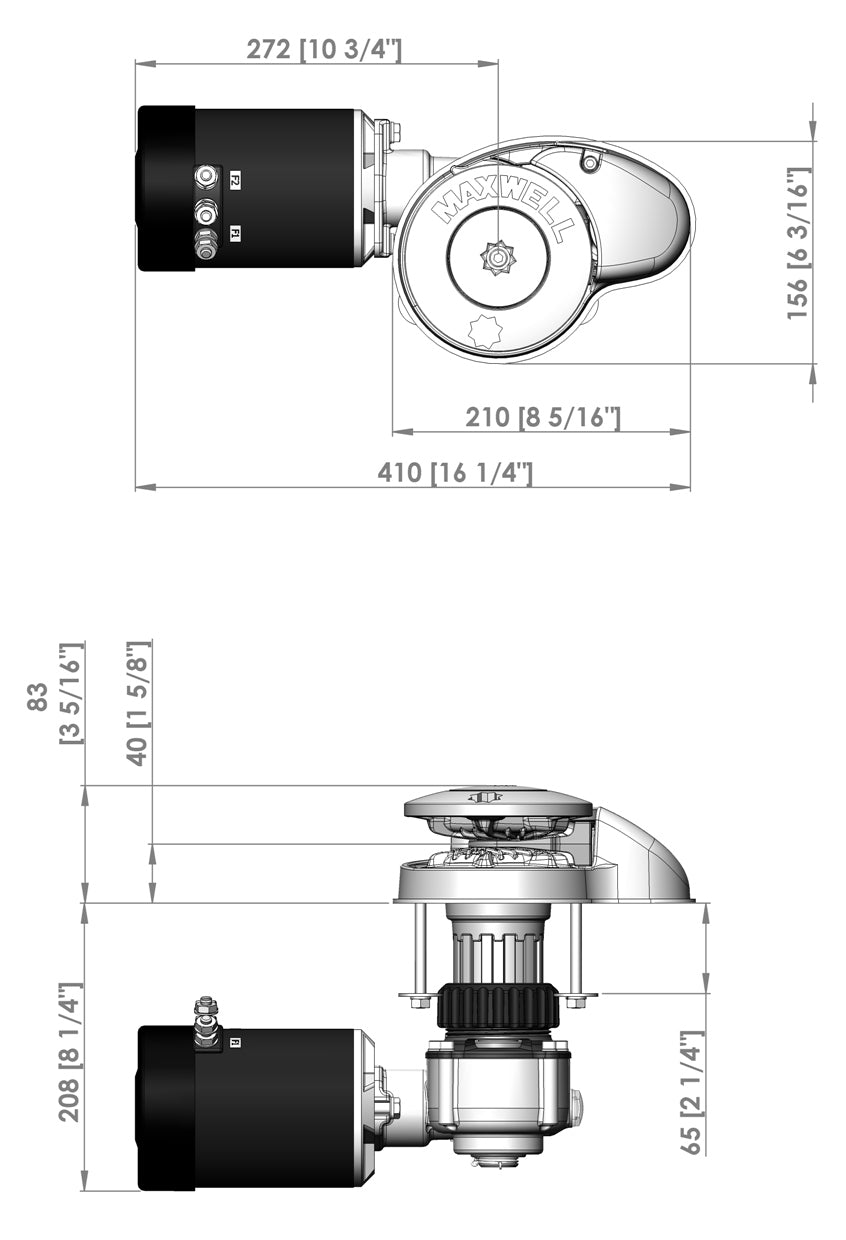 Vetus P102558 - RC8-8 65TDC 8mm~5/16