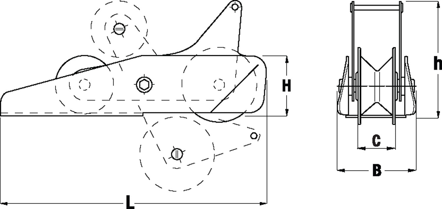 Vetus P104330 - Hinged Bow Roller 1