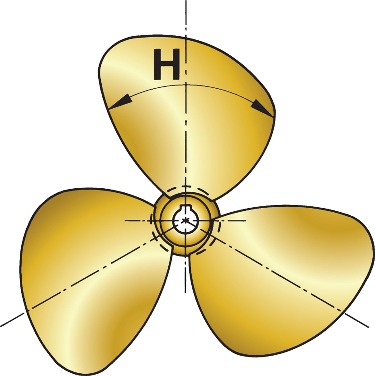 Vetus P3C12X7R - Propeller type p3c 12