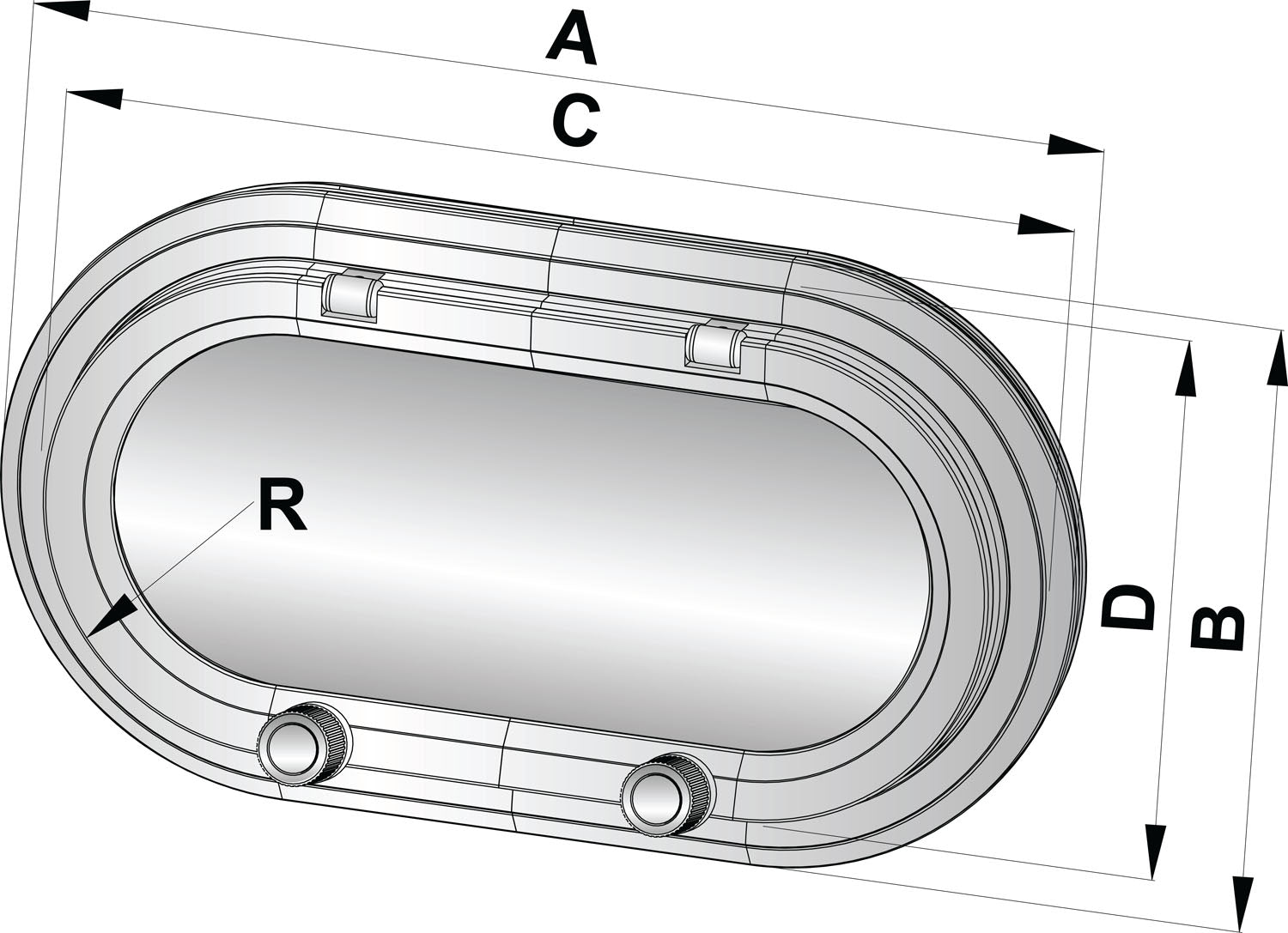 Vetus PM111 - Porthole type PM111 CE-A1 220x122