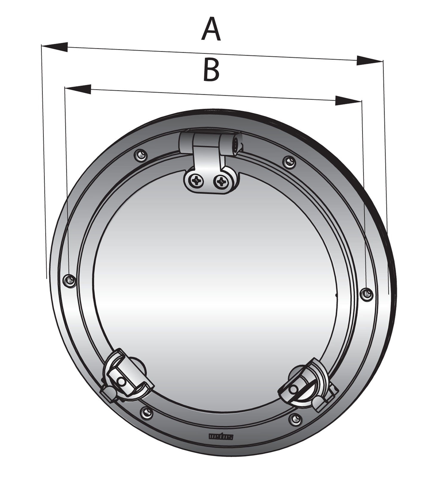 Vetus PWS31A2 - Porthole SS 316 type PWS31, A2 quality