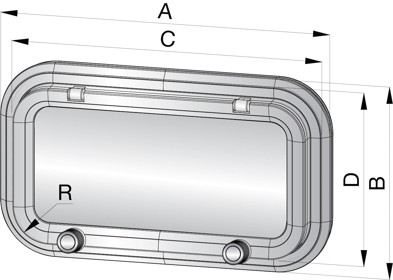 Vetus PZ661 - Porthole type PZ661 CE-A1 375x210