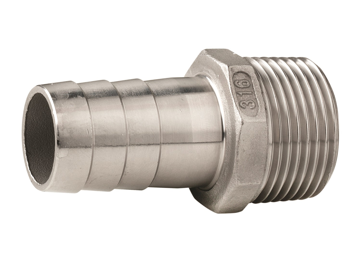 Vetus QA05MD-15 - Hose connector AISI 316 male G1/2