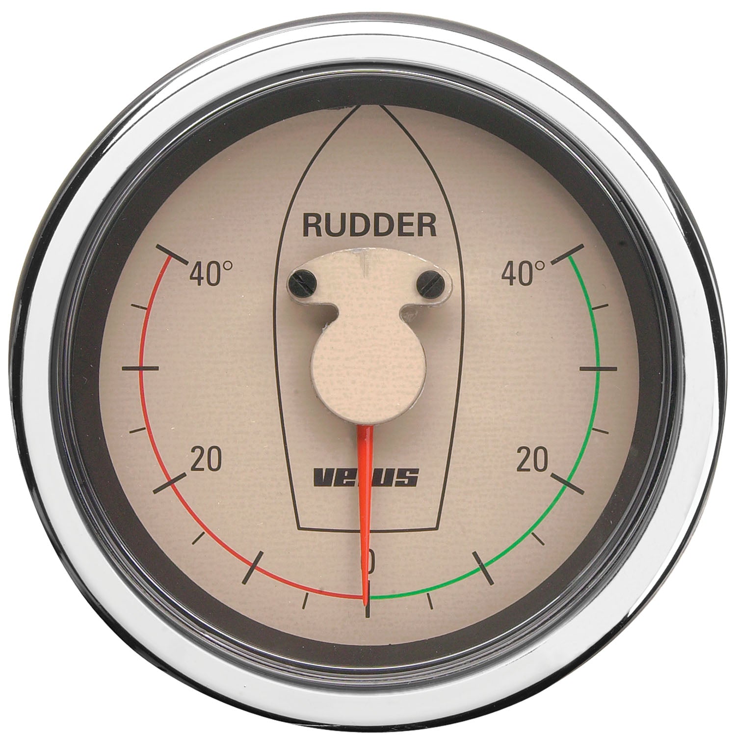 Vetus RPI1810W - Rudder pos. indicator 12/24V D 107mm linea nostalgic