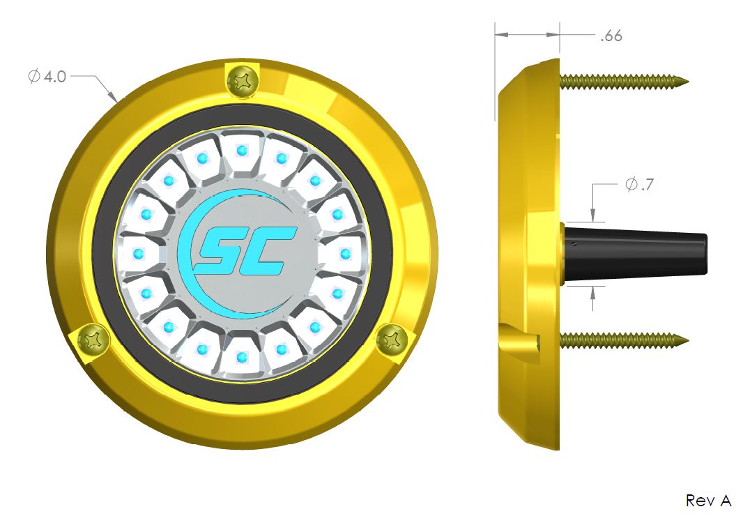 Shadow Caster SCR16 Underwater LED Light Bimini Blue