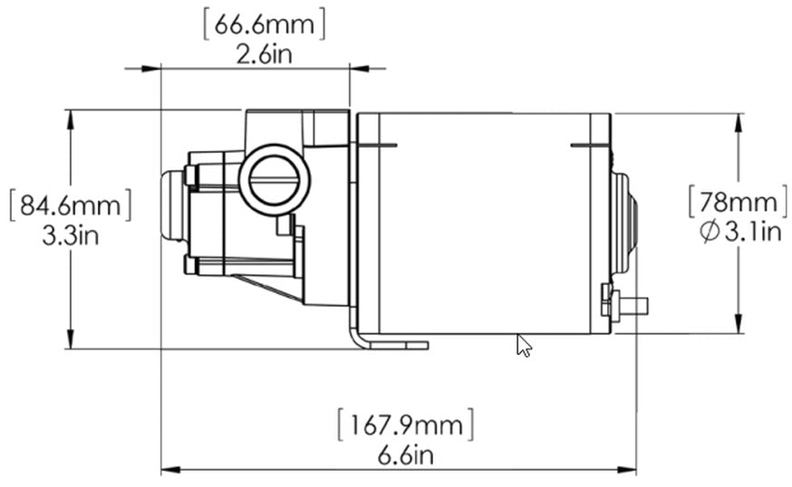 Simrad PUMP-3 MKII 12v Reversible Hydraulic Pump 9.8 - 33.5cui