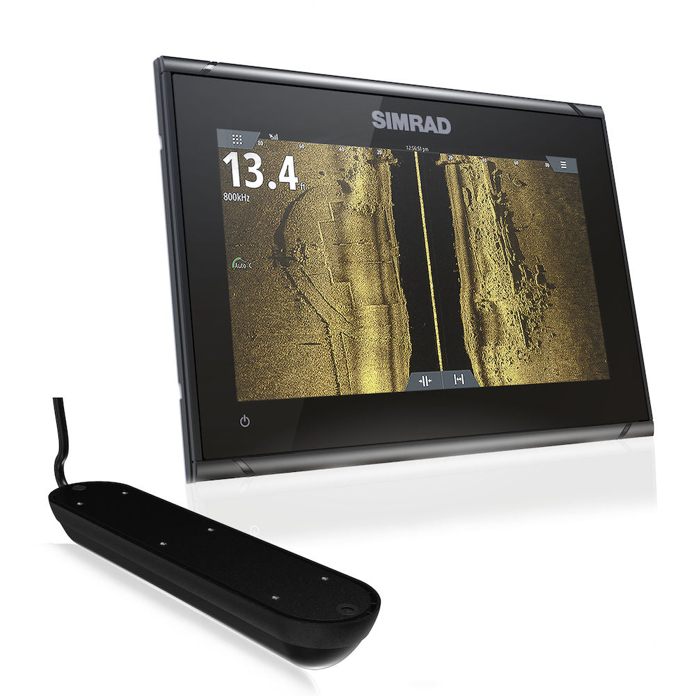 Simrad GO9 XSE Reman 9in Plotter C-MAP Pro Active Imaging 3In1 Transducer