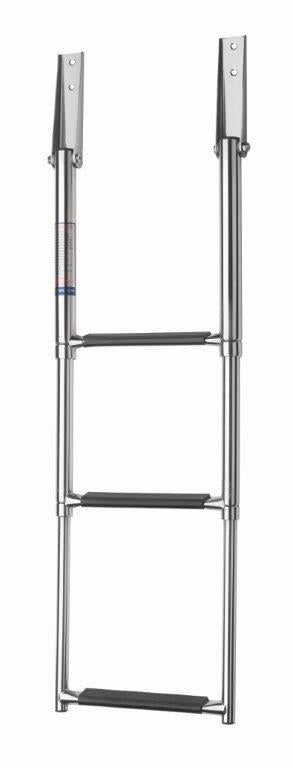 Vetus SLT3AW - Swim ladder, SS316, 3 steps with synthetic black grips, telescopic transom mounted