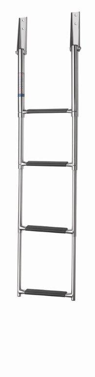 Vetus SLT4AW - Swim ladder, SS316, 4 steps with synthetic black grips, telescopic transom mounted