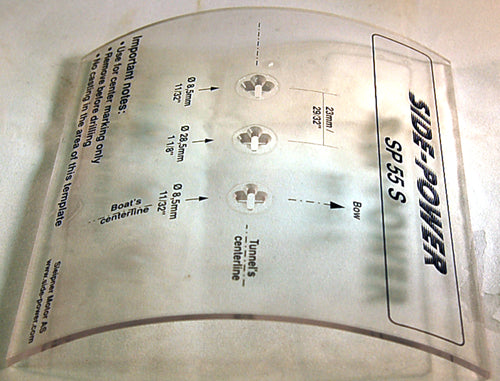 Templates for gear leg Holes in 185mm Tunnel