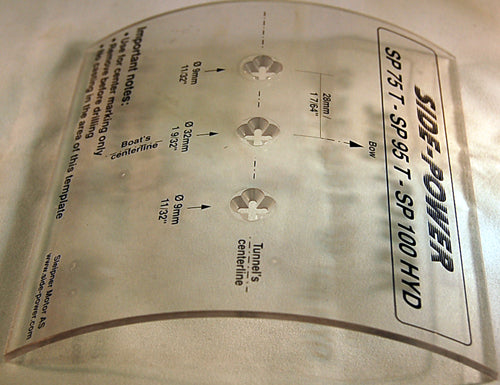 Templates for gear leg Holes in 185mm Tunnel