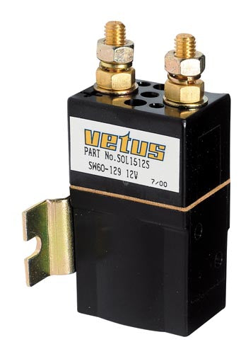 Vetus SOL1512S - Relay single 12V 1.5 kw