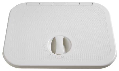 4000 Series Rectangular Hatch, Small, White