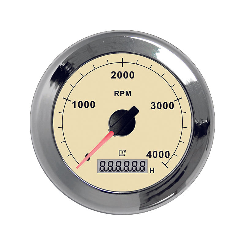 Vetus TACHN4000 - Revolution counter cream 4000 RPM