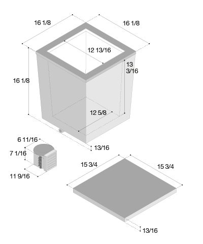 Vitrifrigo TL37RBN4 - Top-Loading Countertop Freezer