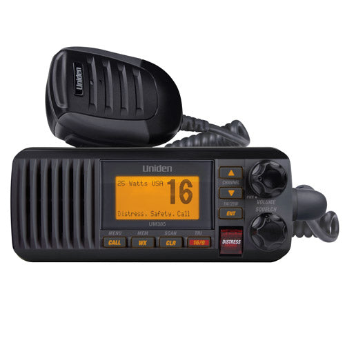 Uniden UM385BK Black VHF Class D DSC 25 Watt