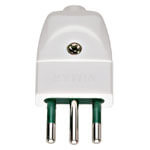 Plug: Italian S11 Standard, 2P+E, 10A/250V, Sicury