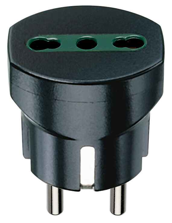 Sicury Socket Adapter, German/French to Italian