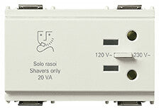 Socket: Shaver 230v/input 120v