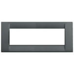 Plate: Metal, Slate Grey, 6 Module,