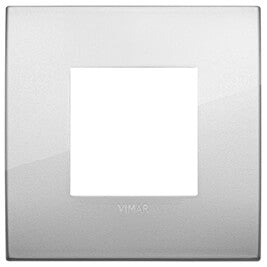 Arke Square Square Cover Plate, Silver