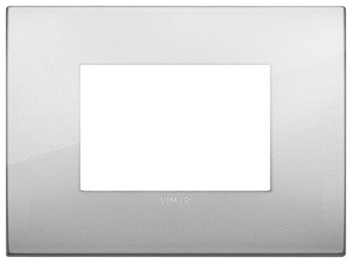 Arke Square Square Cover Plate, Silver