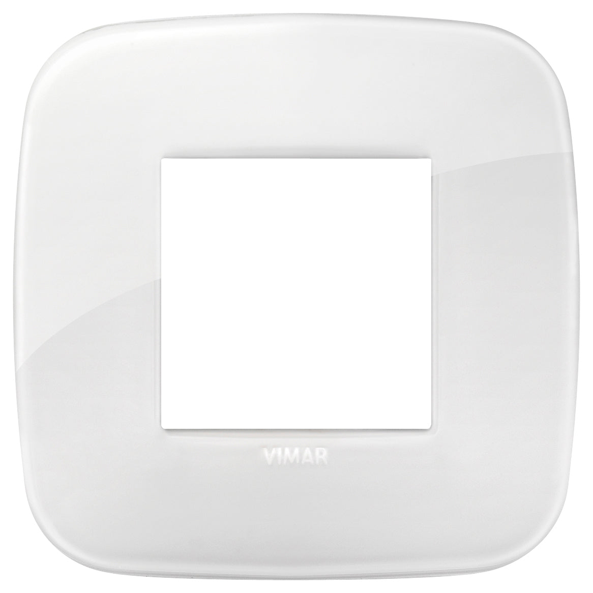 Arke White: Round, 2-Module Cover Plate,