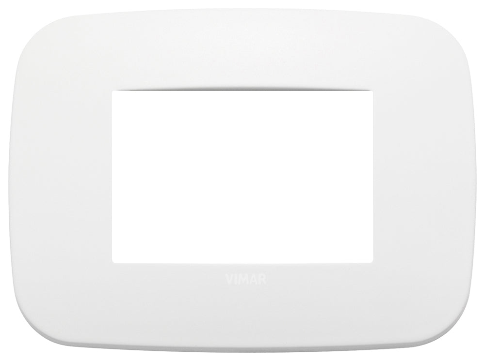 Arke: Cover Plate, 3 module, Round, White