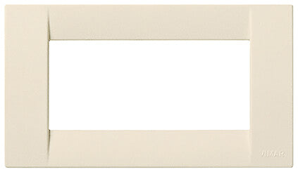 Idea Square Cover Plate, Silk-White 04