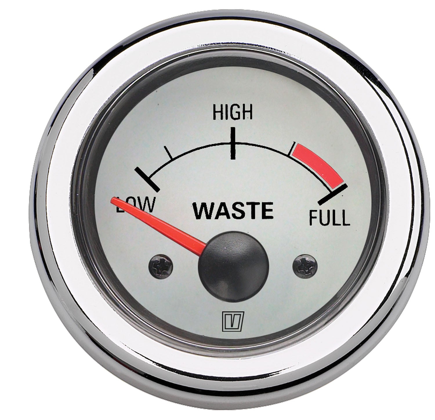 Vetus WASTE24WL - Wastewater level white 24V diameter 52mm