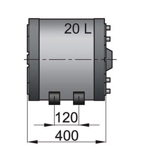 Vetus WHD020 - Double wall calorifier 20 litre
