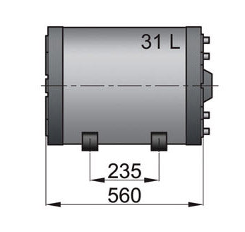 Vetus WHD031 - Double wall calorifier 31 litre