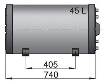 Vetus WHD045 - Double wall calorifier 45 litre